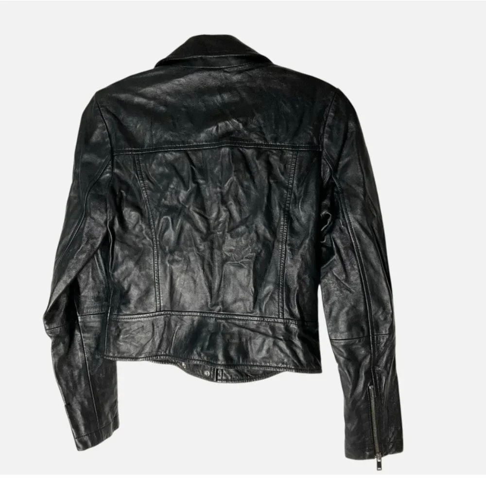 Slate & Willow Mini‎ Snap Moto Jacket Leather